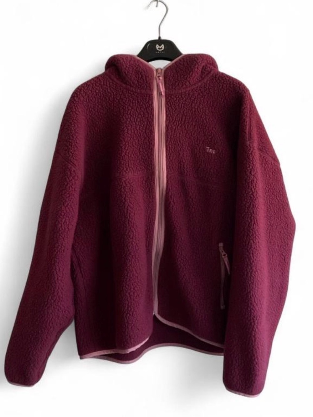 TNA Bigfoot Polartec Thermal Pro Zip Hoodie Spiced Burgundy Ashy Pink ARITZIA XL
